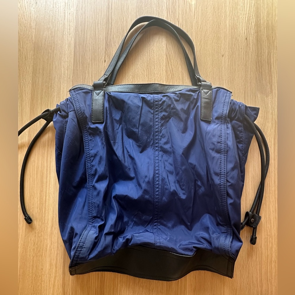 Burberry Blue Nylon Tote